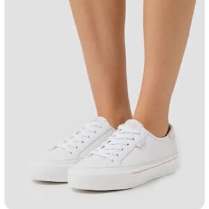 GUC Women's COACH Optic White Citysole Platform Leather Sneaker Size 11B